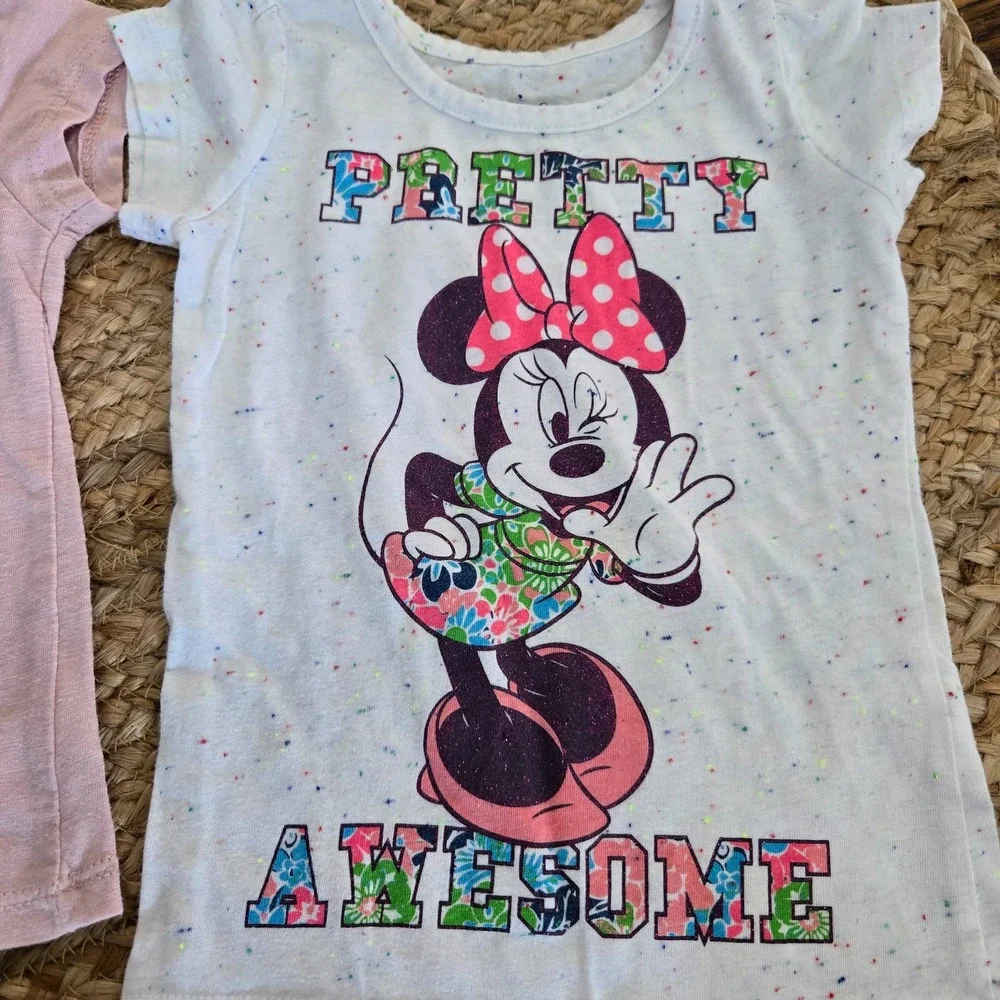 Disney and H&M Pink Minnie Mouse T-Shirt, Shorts and Matching Sets Size 2T/24mos